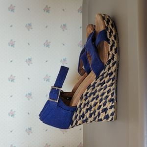 TOMS 🐦 Wedge Rope Espadrilles ✨ Blue